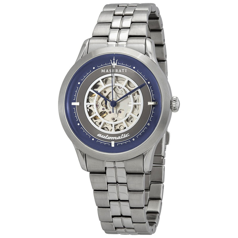 Maserati Ricordo Automatic Grey Skeleton Dial Men's Watch #R8823133005 - Watches of New Zealand