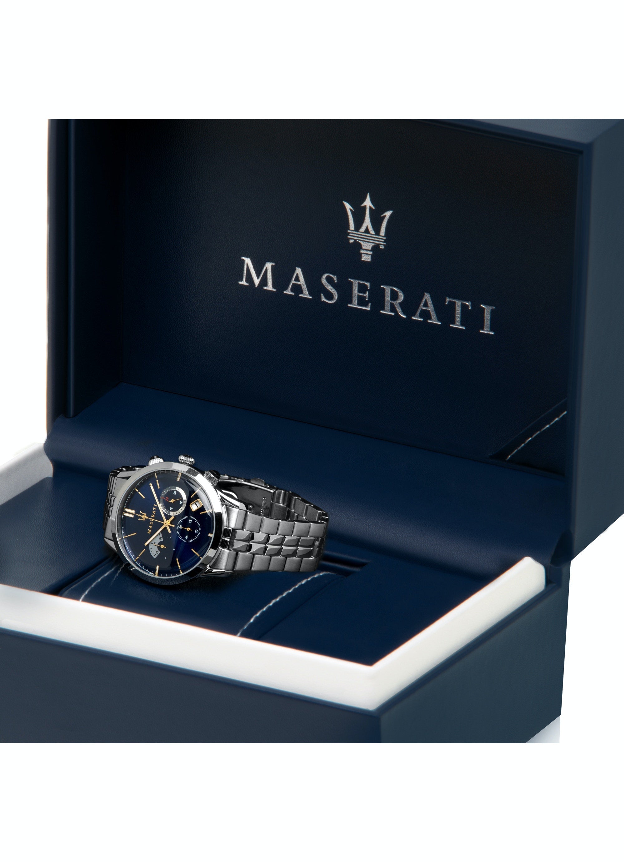 Maserati Ricordo chronograph watch in official Maserati branded presentation box