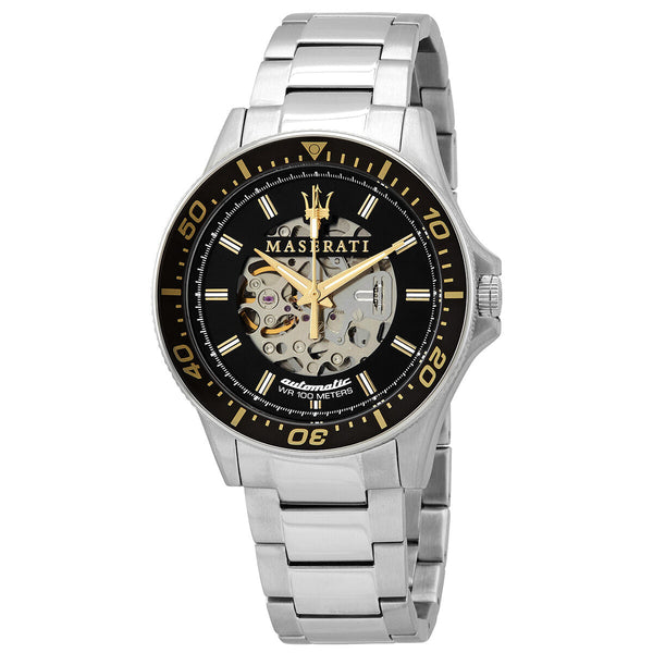Maserati Sfida Automatic Black Dial Men's Watch R8823140002 - Watches of New Zealand