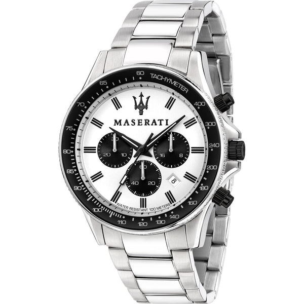 Maserati Sfida Chronograph Quartz White Dial Men's Watch R8873640003 - Watches of New Zealand