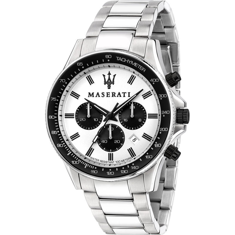 Maserati Sfida Chronograph Quartz White Dial Men's Watch R8873640003 - Watches of New Zealand