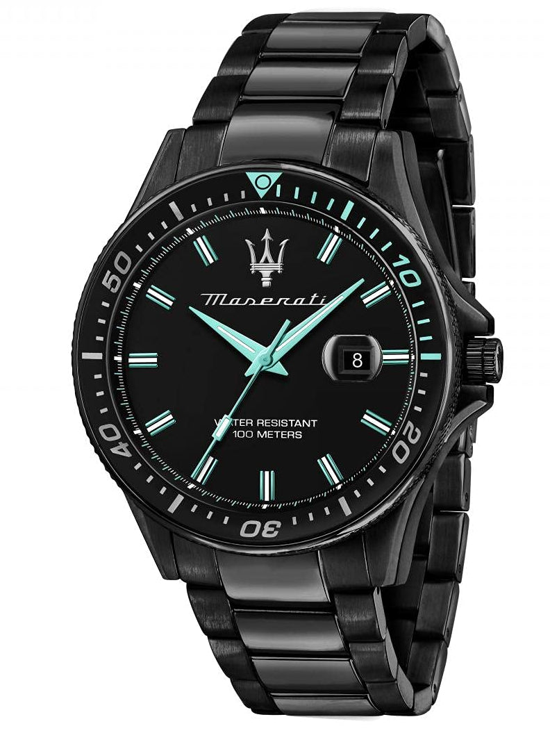Maserati Sfida Analog Black Dial Men's Watch R8853144001