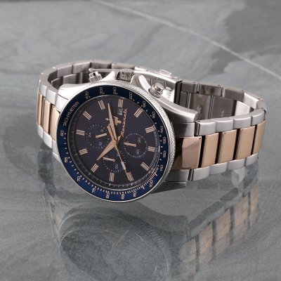 Maserati Sfida Chronograph Blue Dial Silver Stainless Steel Men’s Watch R8873640012