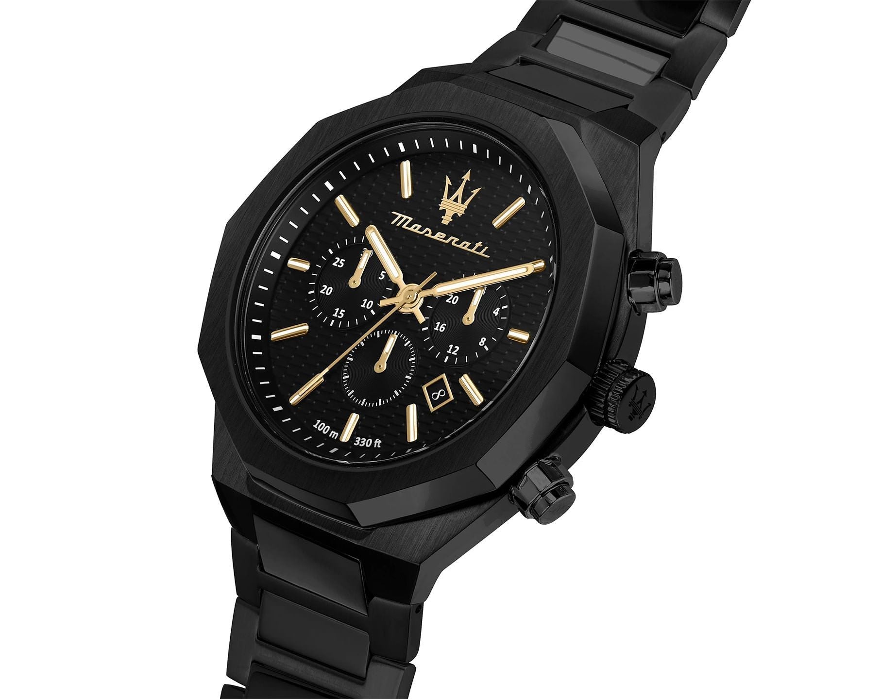 Maserati Stile Black Chronograph Men's Watch R8873642005