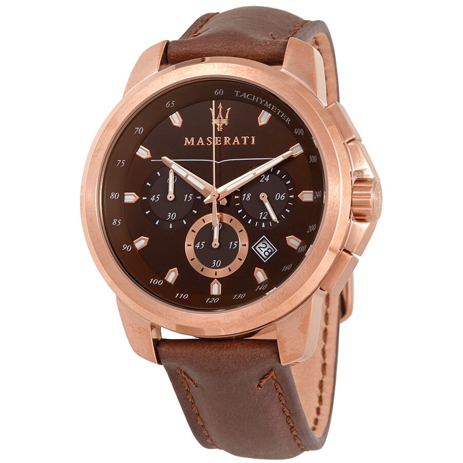 Maserati Successo Chronograph Brown Dial Men's Watch R8871621004