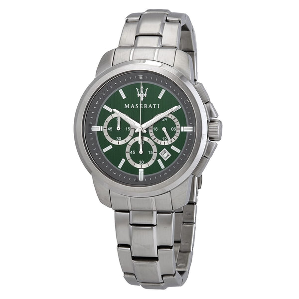 Maserati Successo Chronograph Quartz Green Dial Men's Watch #R8873621017 - Watches of New Zealand