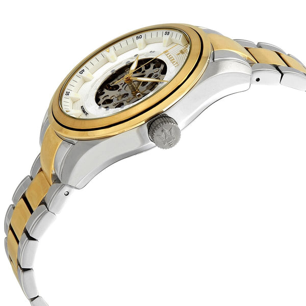 Maserati Traguardo Automatic White Skeleton Dial Men's Watch #R8823112003 - Watches of New Zealand #2