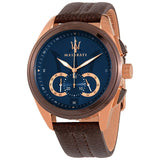 Maserati Traguardo Chronograph Blue Dial Men's Watch R8871612024 - Watches of New Zealand
