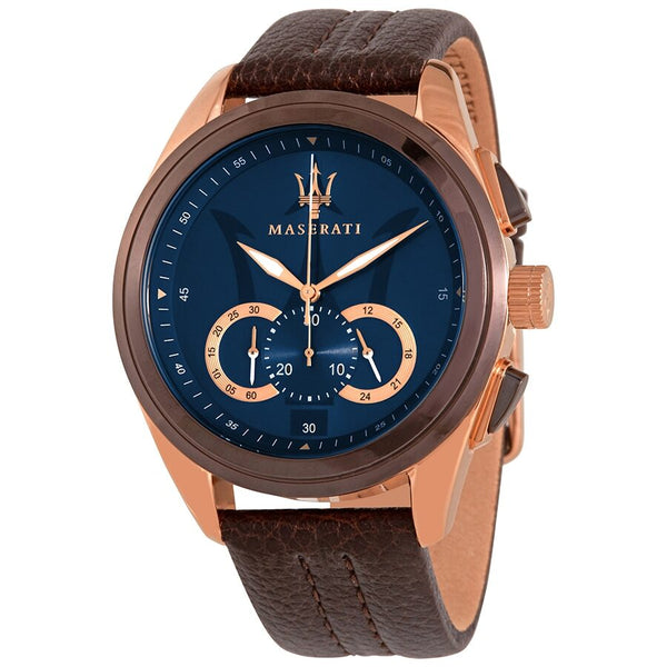 Maserati Traguardo Chronograph Blue Dial Men's Watch R8871612024 - Watches of New Zealand