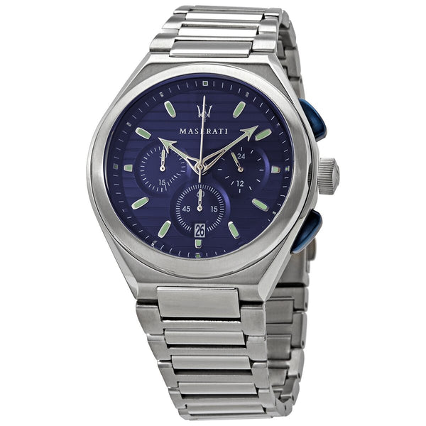Maserati Triconic Chronograph Quartz Blue Dial Men's Watch #R8873639001 - Watches of New Zealand