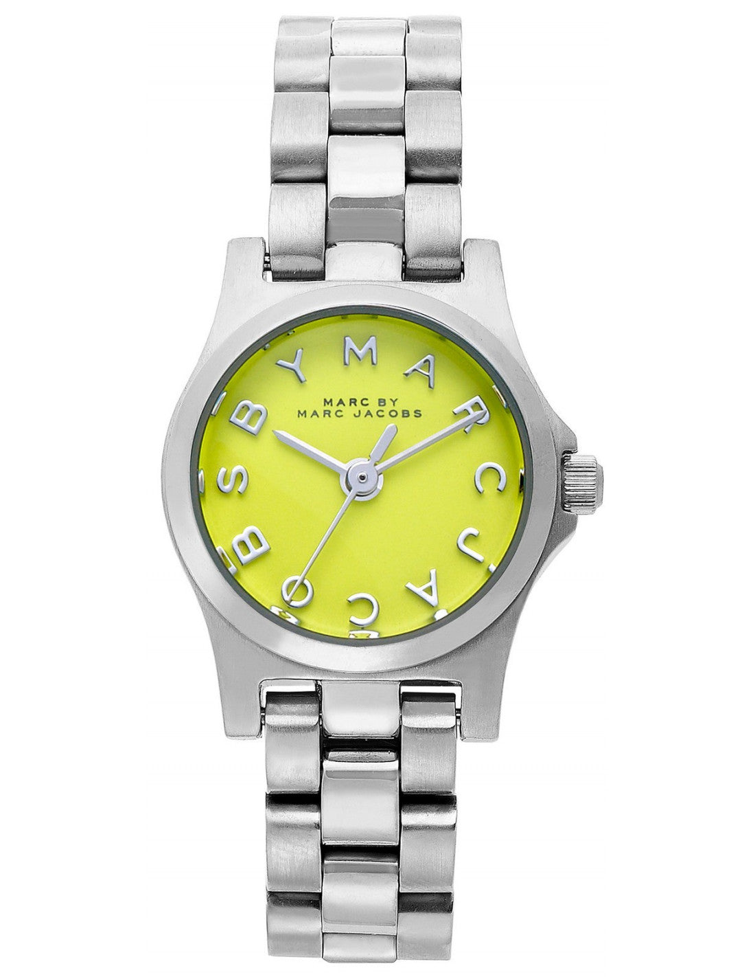 Marc By Marc Jacobs Henry Dinky Green Dial Silver Tone Watch - MBM3201