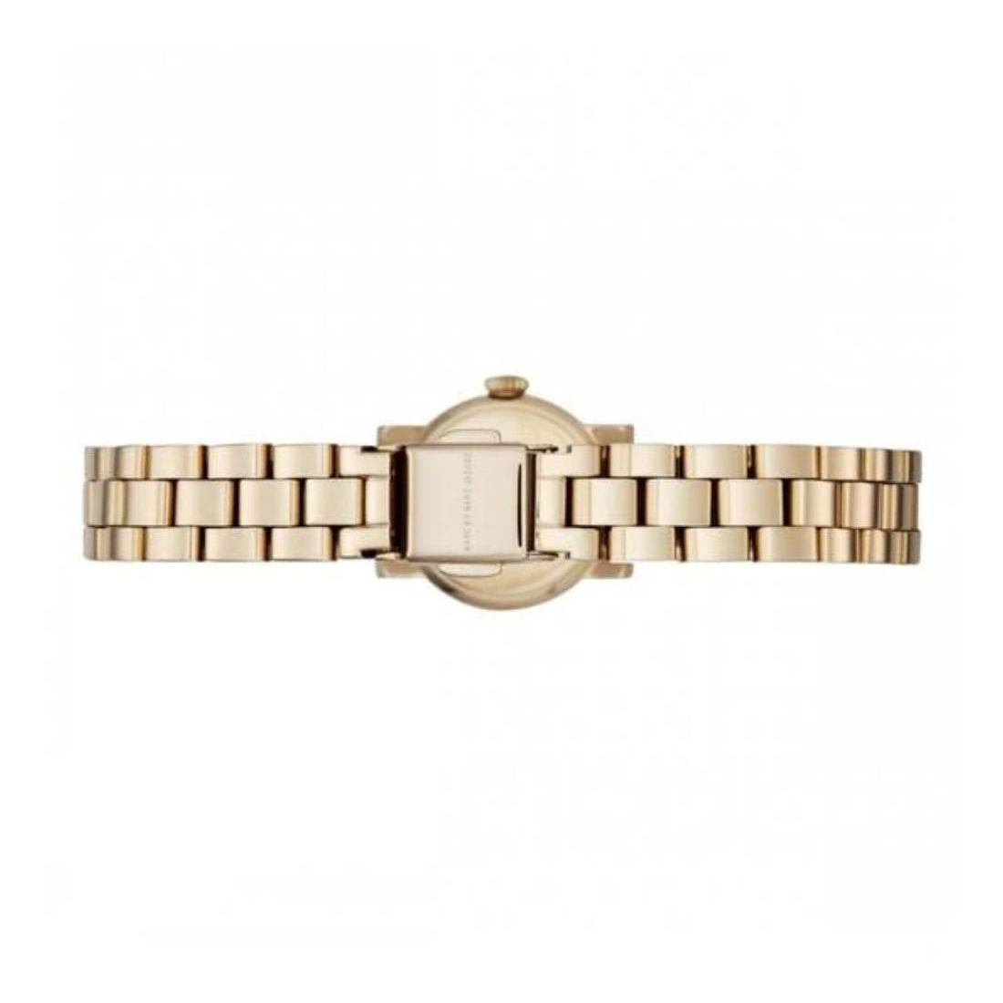 Marc By Marc Jacobs Amy Dinky gold-tone stainless steel link bracelet and case back view