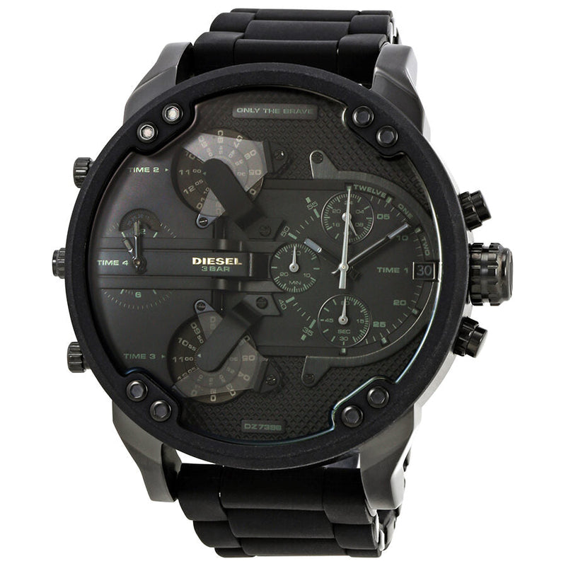 Diesel Mr. Daddy 2.0 Chronograph Black Dial Men's Watch #DZ7396 - Watches of New Zealand