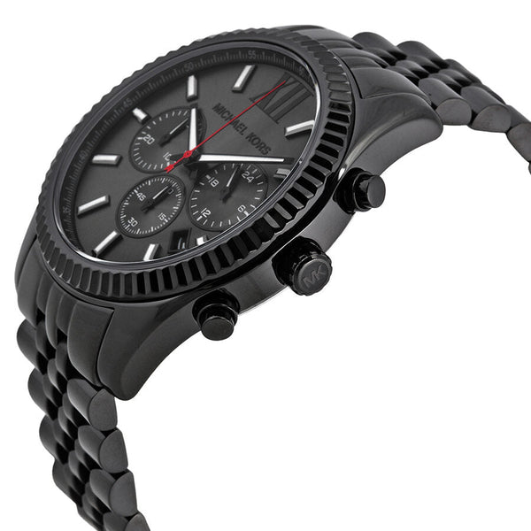 Michael Kors All Black Large Lexington Chronograph Bracelet Watch #MK8320 - Watches of New Zealand #2