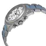 Michael Kors Blair Chronograph Silver Dial Stainless Steel with Chambray Acetate Ladies Watch MK6137 - Watches of New Zealand #2