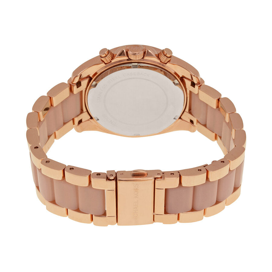 Michael Kors Blair Chronograph Rose Dial Ladies Watch MK5943