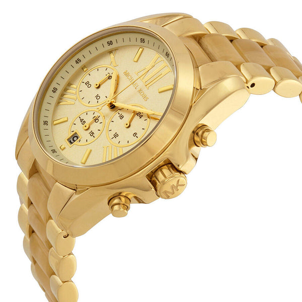 Michael Kors Bradshaw Champane Dial Chronograph Gold-Tone Stainless Steel Ladies Watch #MK5722 - Watches of New Zealand #2