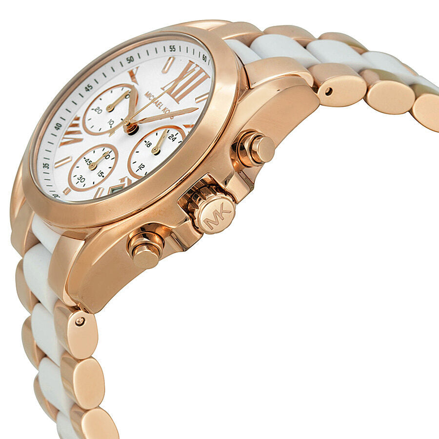 Michael Kors Bradshaw Chronograph White Dial Ladies Watch MK5907
