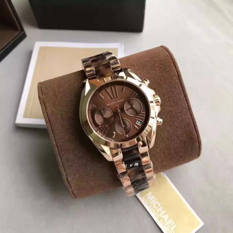 Michael Kors Bradshaw Chronograph Brown Dial Ladies Watch MK5944
