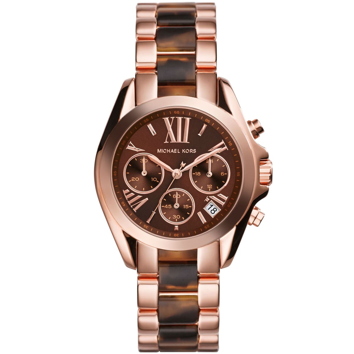Michael Kors Bradshaw Chronograph Brown Dial Ladies Watch MK5944