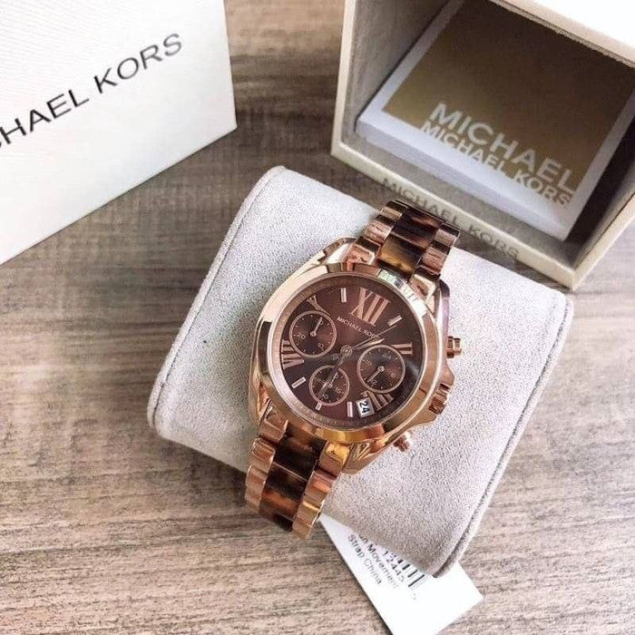 Michael Kors Bradshaw Chronograph Brown Dial Ladies Watch MK5944