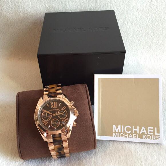 Michael Kors Bradshaw Chronograph Brown Dial Ladies Watch MK5944