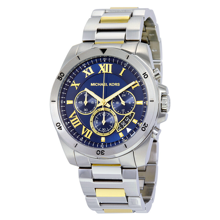 Michael Kors Brecken Chronograph Blue Dial Men's Watch MK8437