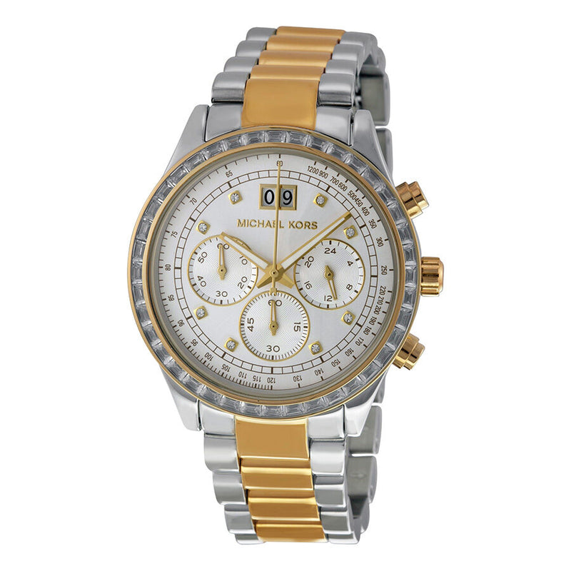 Michael Kors Brinkley Chronograpgh Silver Dial Ladies Watch MK6188 - Watches of New Zealand