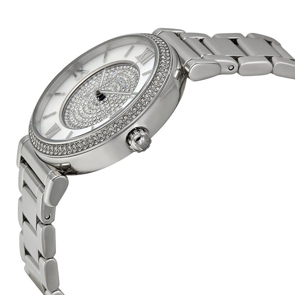 Michael Kors Caitlin Silver Crystal Pave Dial Ladies Watch MK3355 - Watches of New Zealand #2