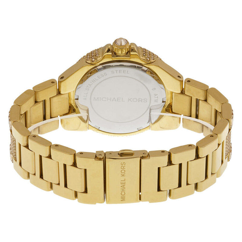 Michael Kors Camille Crystal Encrusted Gold Ion-plated Ladies Watch MK5720 - Watches of New Zealand #3