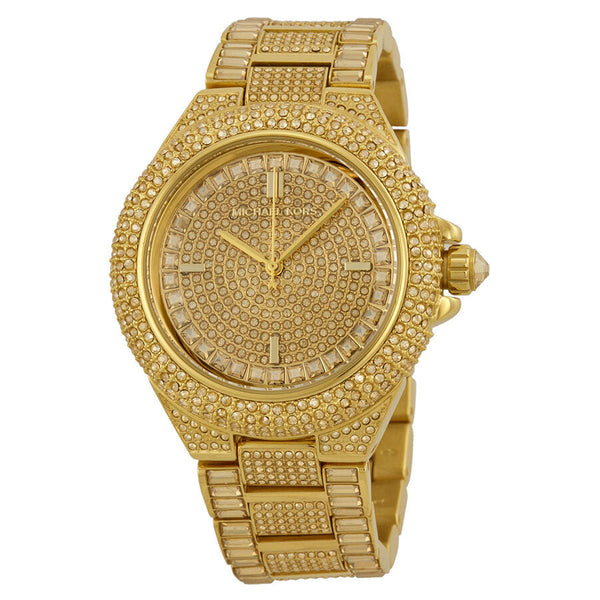 Michael Kors Camille Crystal Encrusted Gold Ion-plated Ladies Watch MK5720 - Watches of New Zealand