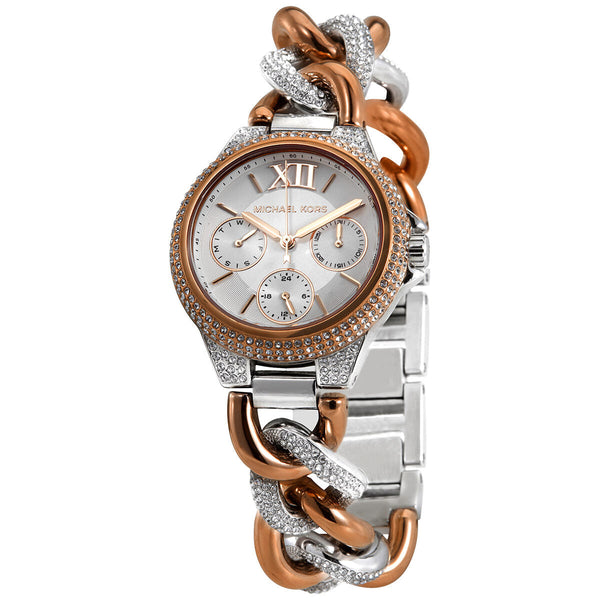 Michael Kors Camille Quartz Crystal Silver Dial Ladies Watch #MK6843 - Watches of New Zealand