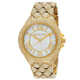 Michael Kors Camille Quartz Crystal White Dial Ladies Watch MK4800 - Watches of New Zealand