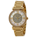 Michael Kors Catlin Mother of Pearl Dial Gold-plated Ladies Watch #MK3332 - Watches of New Zealand