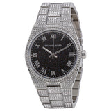 Michael Kors Channing Black Crystal Pave Stainless Steel Watch MK6089 - Watches of New Zealand