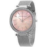 Michael Kors Crystal Pink Mother of Pearl Dial Ladies Watch #MK4518 - Watches of New Zealand