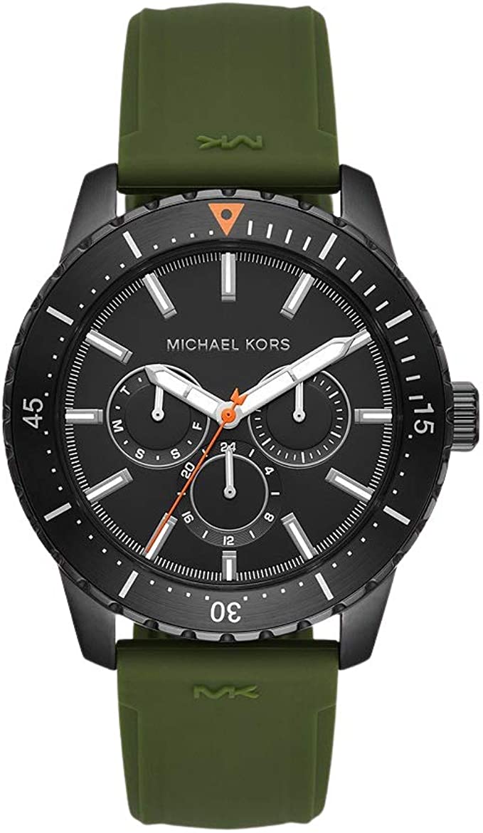 Michael Kors Cunningham Multifunctional Green Strap Men's Watch MK7165