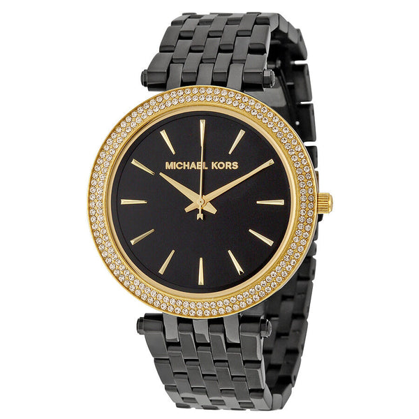 Michael Kors Darci Black Dial Black Ion-plated Ladies Watch MK3322 - Watches of New Zealand