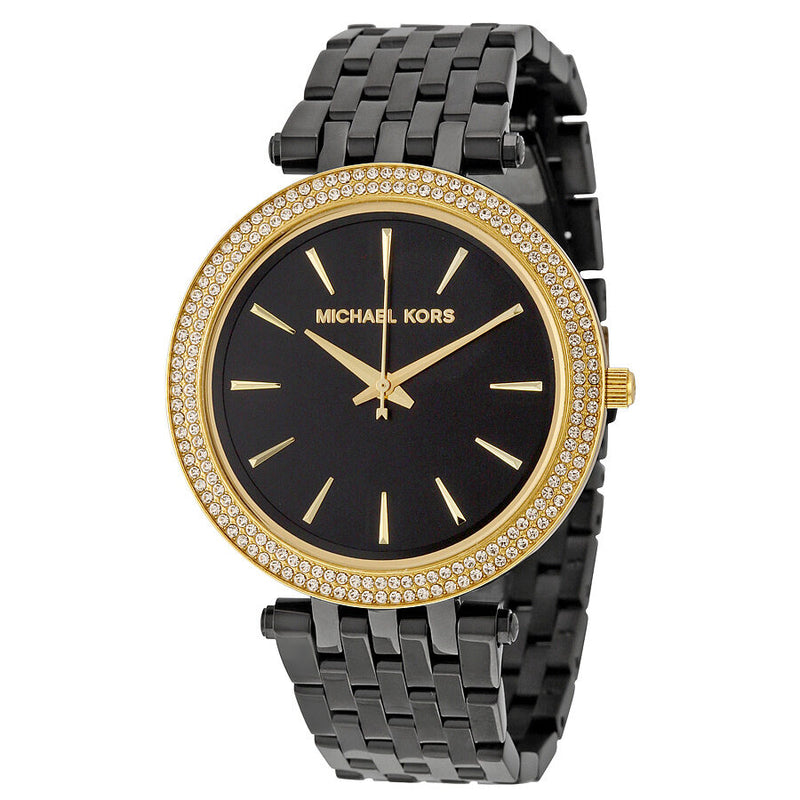 Michael Kors Darci Black Dial Black Ion-plated Ladies Watch MK3322 - Watches of New Zealand