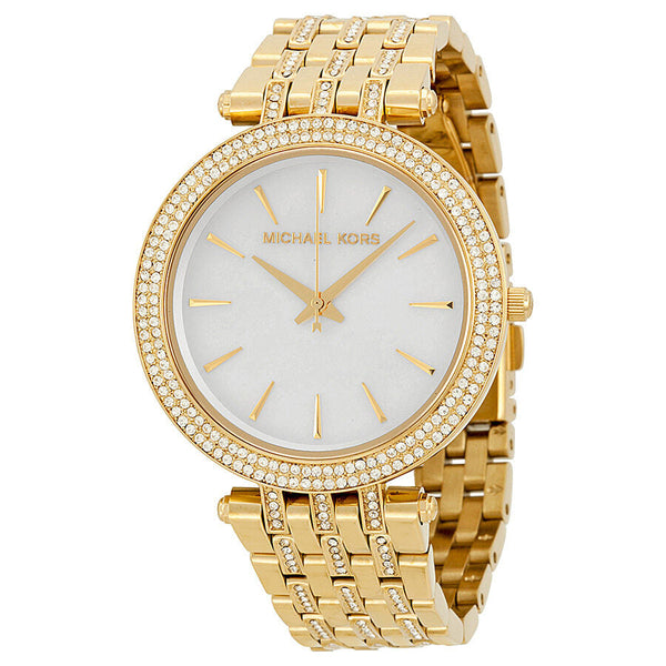 Michael Kors Darci Mother of Pearl Dial Gold Steel Crystal Ladies Watch MK3219 - Watches of New Zealand