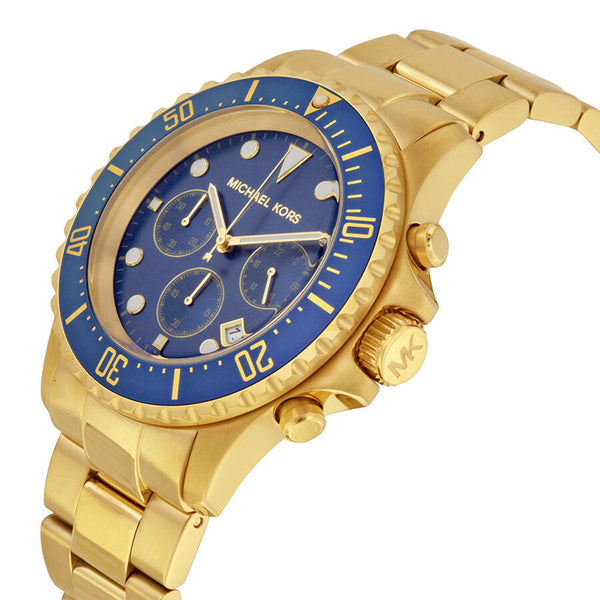 Michael Kors Everest Chronograph Navy Dial Gold-tone Men's Watch MK8267 - Watches of New Zealand #2