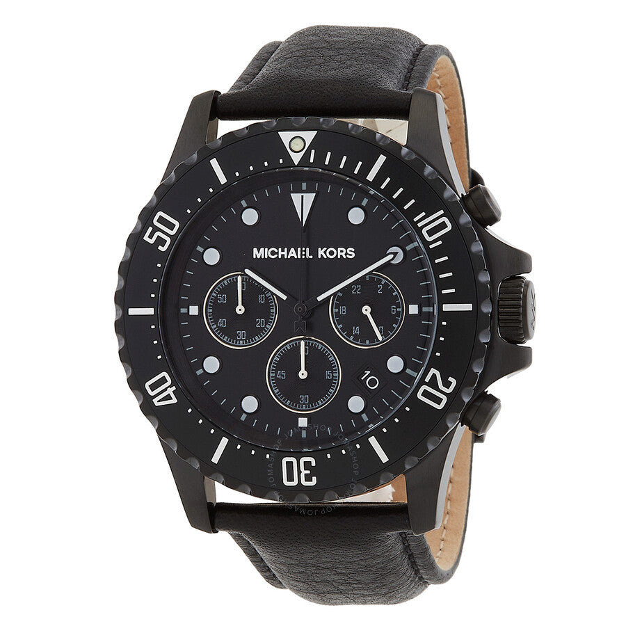 Michael Kors Oversized Everest Chronograph Quartz Black Dial Men's Watch MK9053