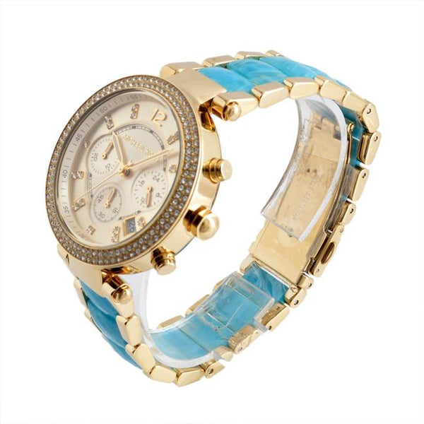 Michael Kors Parker Gold Tone Women's Watch MK6364 - Watches of New Zealand #2