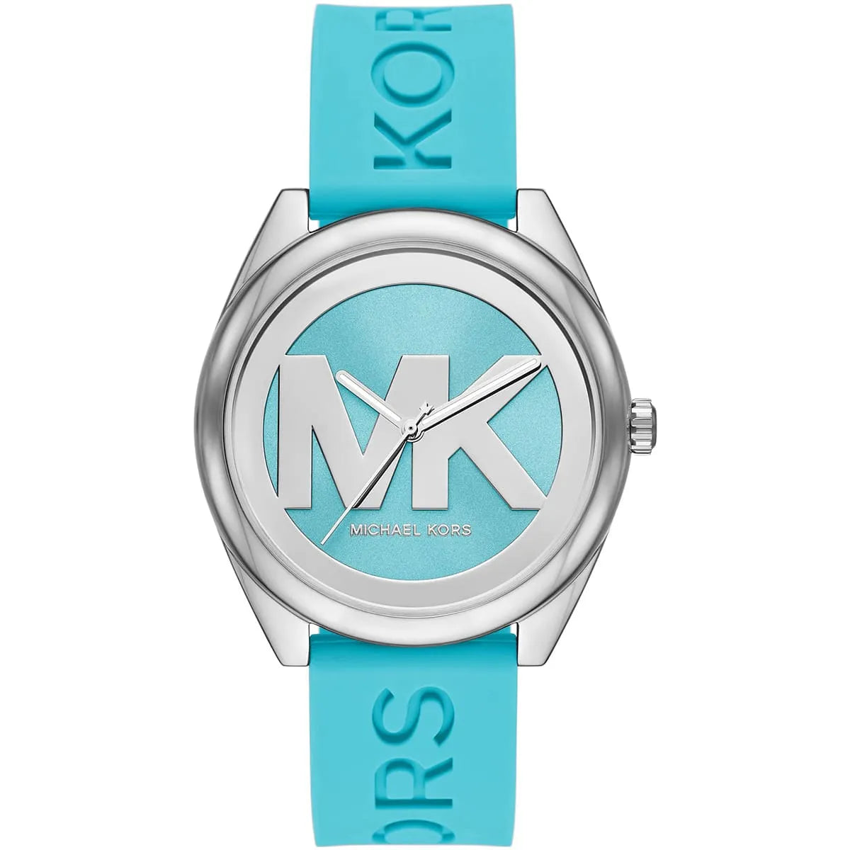 Michael Kors Janelle Quartz Blue Dial Blue Rubber Strap Watch For Women - MK7350