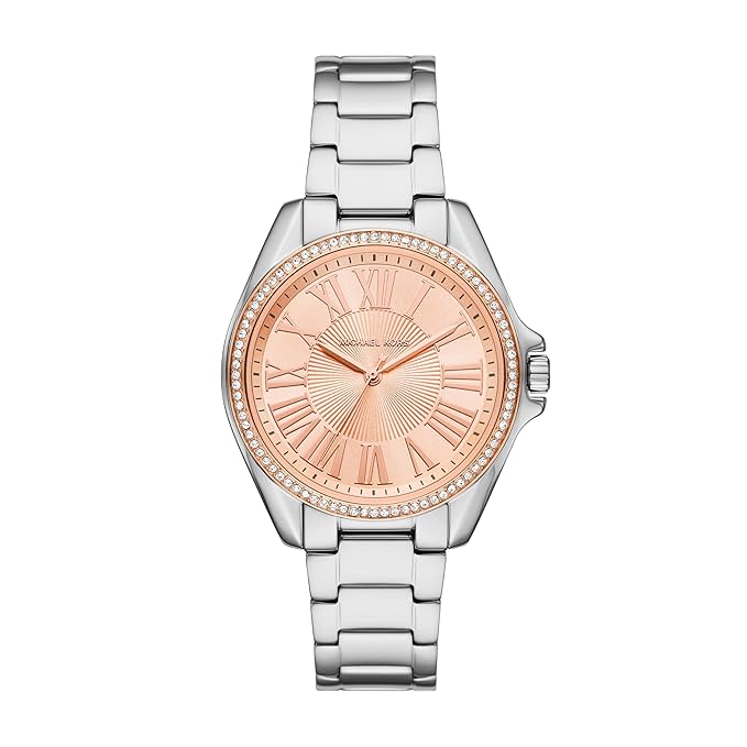 Michael Kors Kacie Quartz Rose Gold Dial Analog Stainless Steel Women's Watch - MK4854