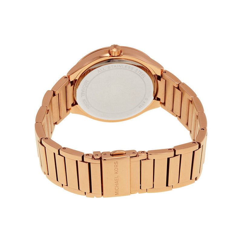 Michael Kors Kerry Black Mother of Pearl Dial Rose Gold-tone Stainless Steel Ladies Watch MK3397 - Watches of New Zealand #3