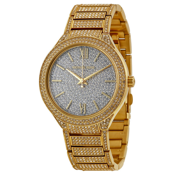 Michael Kors Kerry Crystal Pave Dial Crystal-Set Steel Ladies Watch MK3360 - Watches of New Zealand