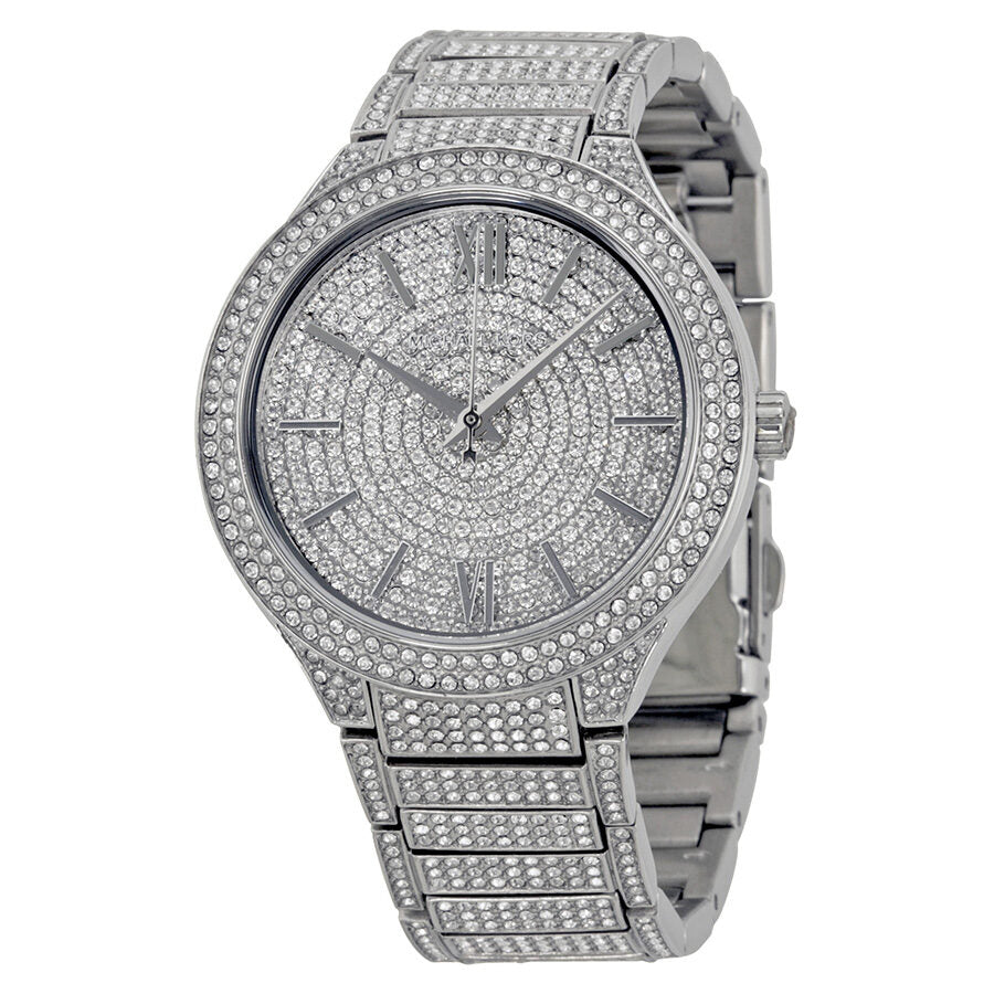 Michael Kors Kerry Crystal Pave Silver Women's Watch - MK3359