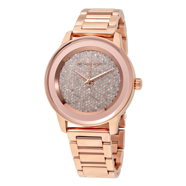 Michael Kors Kinley Pave Rose Dial Ladies Watch #MK6210 - Watches of New Zealand
