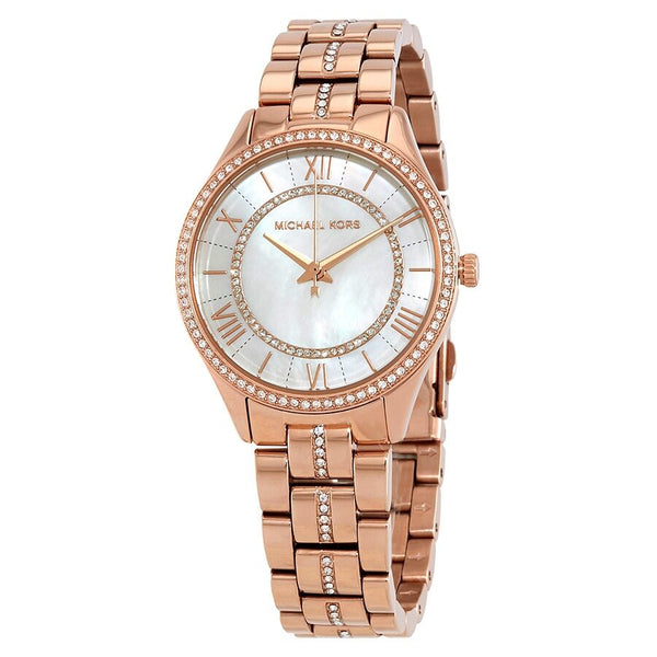 Michael Kors Lauryn Crystal Mother of Pearl Dial Ladies Watch #MK3716 - Watches of New Zealand